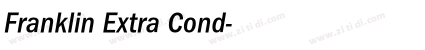 Franklin Extra Cond字体转换